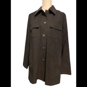 Harve Benard boxy sueded top size 14w